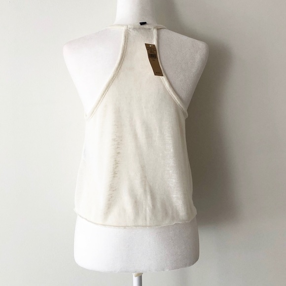 American Eagle | Two-Toned Sheer Lace Crop Top NWT - Picture 4 of 8